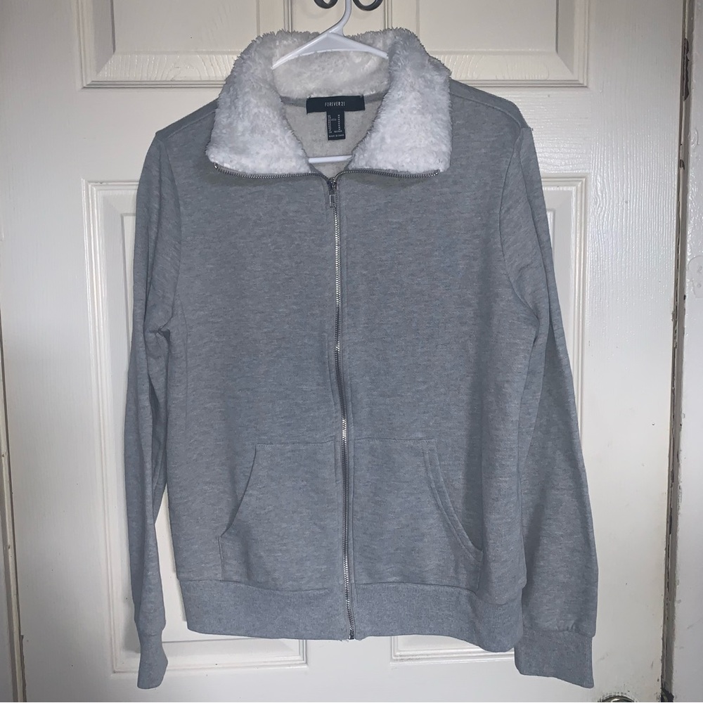 Gray sweater